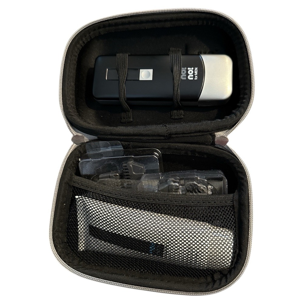 no!no! Hair Removal System Black Silver Gray Case Accessories NO CHARGER